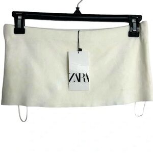 Zara knit bandeau crop top